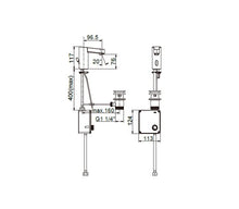 Load image into Gallery viewer, Z5A5346C0N Moai electronic monoblock cold water basin mixer  finish: chrome
