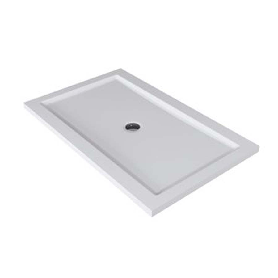 Paper 933a Smooth Shower Tray Made Of Duralight 1600 X 900 mm in White
