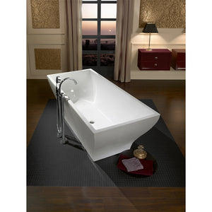 La Belle Bq180lab2pdv.96 Free-Standing Bathtub    Color: Star White Size: 1900 x 900mm