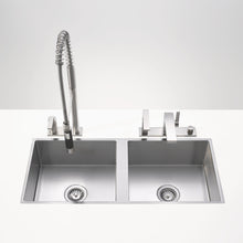 Load image into Gallery viewer, Water Unit 38.531.000.86 Surface-Mounted Double Sink 930 X 406 X 200 in Stainless Steel[不銹鋼 嵌入式/平檯面式 安装  雙星盆]

