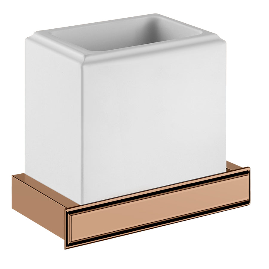 Eleganza 46407.030 Wall-Mounted Tumbler Holder in Copper Pvd