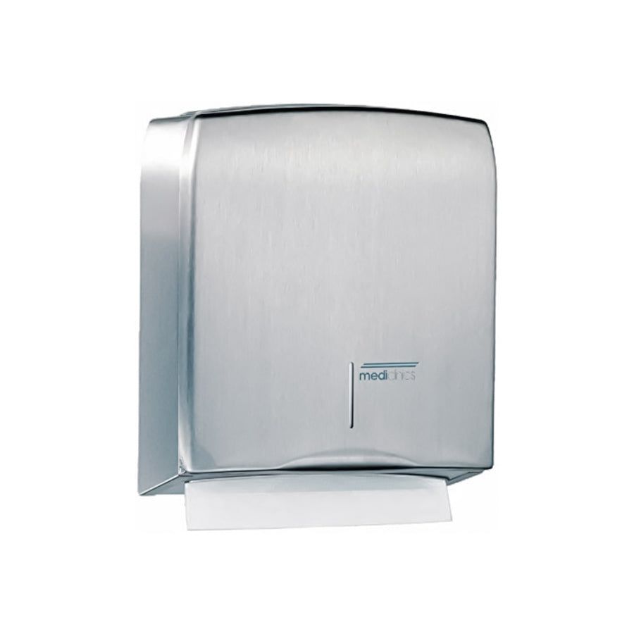 Paper towel dispenser, 400-600 C/Z towels in Satin Stainless Steel