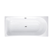 Load image into Gallery viewer, 8857 Betteocean Enamelled Press Steel Non-Apron Bathtub [鋼板浴缸] with Antislip, Foot End Right Overflow to the Front  Size: 1800 x 800mm  Color: White
