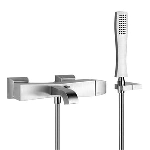 Mimi 31125.031 Single Lever with Autormatic Diverter for Bath and Shower, Fixed Wall Hook and Antilimestone Handshower in Chrome