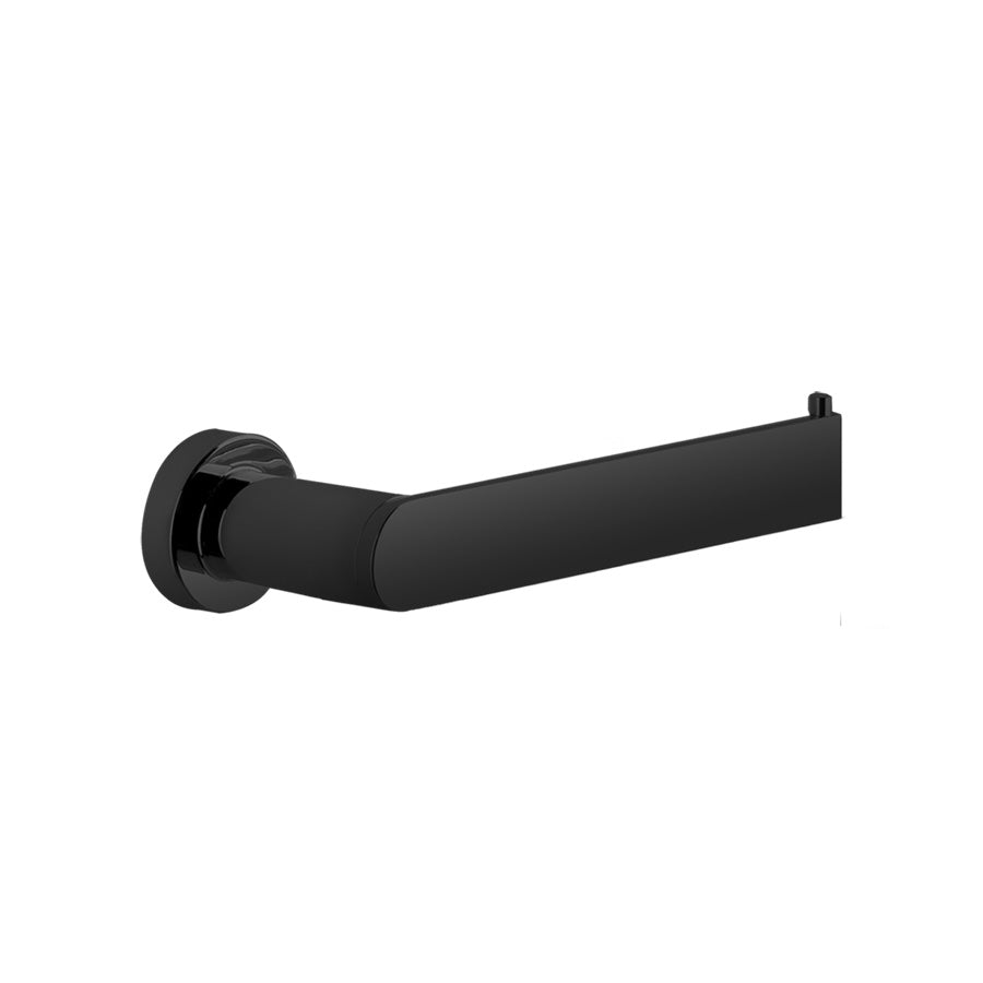 Via Manzoni 38849.707 toilet paper holder without cover in black metal brushed pvd