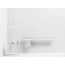 Load image into Gallery viewer, ANTRAX IT Tubone TNBS150001B STBR towel bar standard CROM 1500 x 210 mm in  BIAN with electrical right cable, 200Watt
