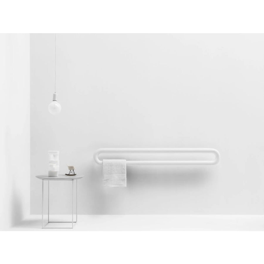 ANTRAX IT Tubone TNBS150001B STBR towel bar standard CROM 1500 x 210 mm in  BIAN with electrical right cable, 200Watt