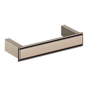 *46497.727 (PRG_01514_0014) Eleganza towel rail total 350mm in brushed brass PVD for glass(replaced by 3GI-46551727V1--BRBS)
