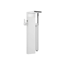 Load image into Gallery viewer, 25964979-00 Floor-mounted Twin Handle Bath Mixer w/Handshower Set in Polished Chrome

