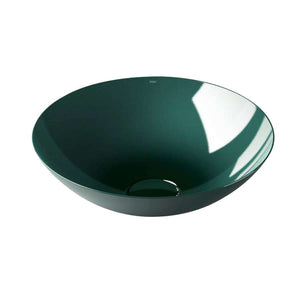Alape 3901 000 091 SB.Aqua360 dish basin D360x137mm in deep green without taphole and overflow