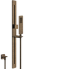 Gessi 41142.713 Ispa shower Sliding rail in Antique Brass with antilimestone handshower, 1,50 m flexible hoseand water outlet