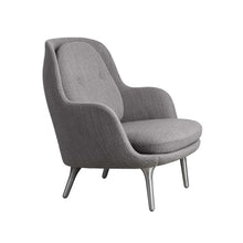 Load image into Gallery viewer, FRITZ HANSEN Fri JH4 Armchair, 800w x 880d x 905h mm, Frame Brushed Aluminum, Fabric Fiord 751

