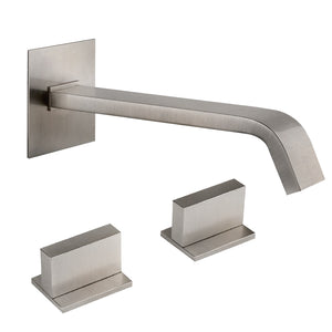 Rettangolo XL 26200.149 wall-mounted spout with counter seprate control in finox
