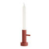 840098 candlestick single #2 40 x 130 mm in terracotta