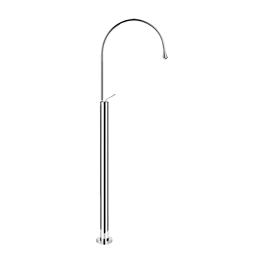 Goccia 33628.031 external parts for floor-standing basin mixer with single lever (concealed parts included)