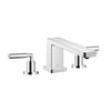Tara classic lever handle (Hot & Cold) with Lulu bath spout with automatic bath/shower diverter in chrome