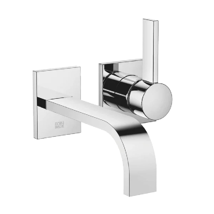 Mem 36.810.782.00 Wall-Mounted Single-Lever Basin Mixer in Chrome with Individual Rosettes and 170mm Projection (concealed parts included)