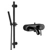 317G317MMNO shower set with Goccia 33613.299 single lever bath/shower mixer, in black