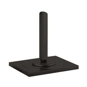 Rettangolo 20099.299 Ceiling-Mount Basin Spout in Xl Black with Rettangolo 26105.299 Separate Control for Basin Mixer, in  black