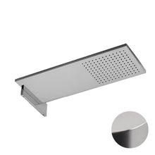 Load image into Gallery viewer, Milano 86 93 8036b 
External Piece for Wall-Mounted Rain Showerhead in Brushed Stainless Steel with 86 00 8036A built-in parts
