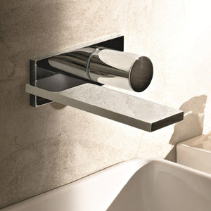 Milano 3193e513b 
External Piece for Wall-Mounted Washbasin Mixer in Brushed Stainless Steel with 
Progressive Cartridge & 22 00 D113a Built-in piece