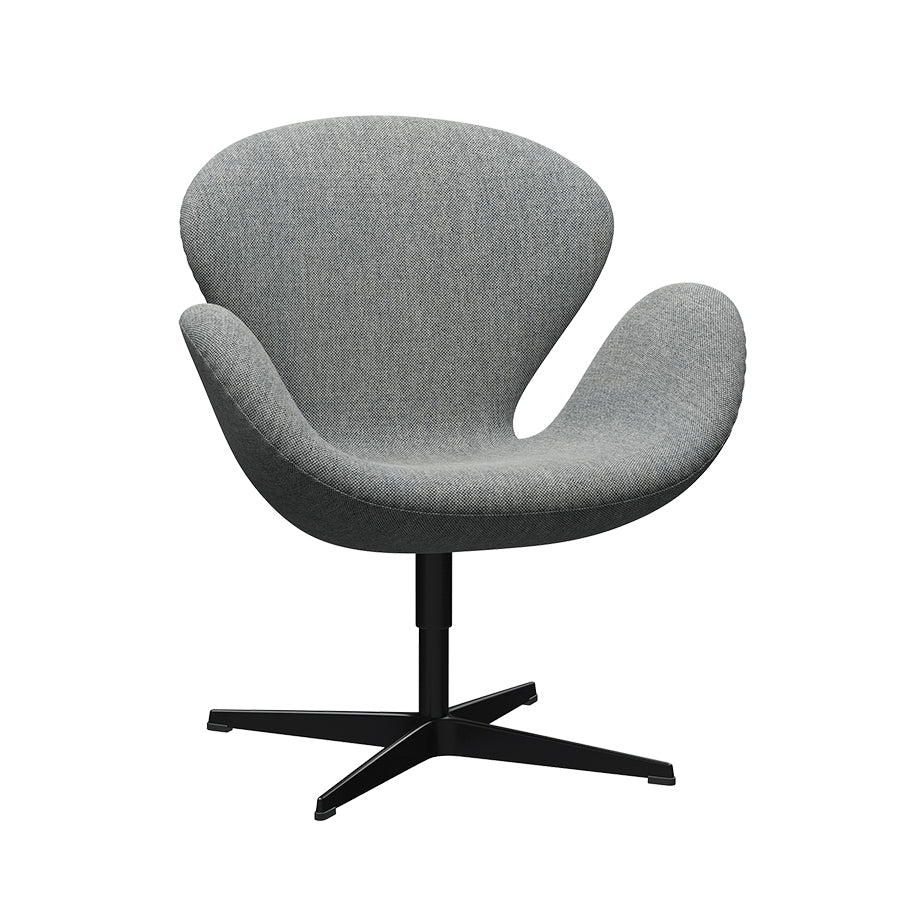 Swan Armchair in Christianshavn Light Grey Uni 1170 and Warm Graphite Lacquer[ex-display]
