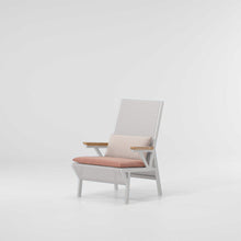 Load image into Gallery viewer, Vieques Clubchair in Lace Coral Porotex 528 and Bone Aluminum 678
